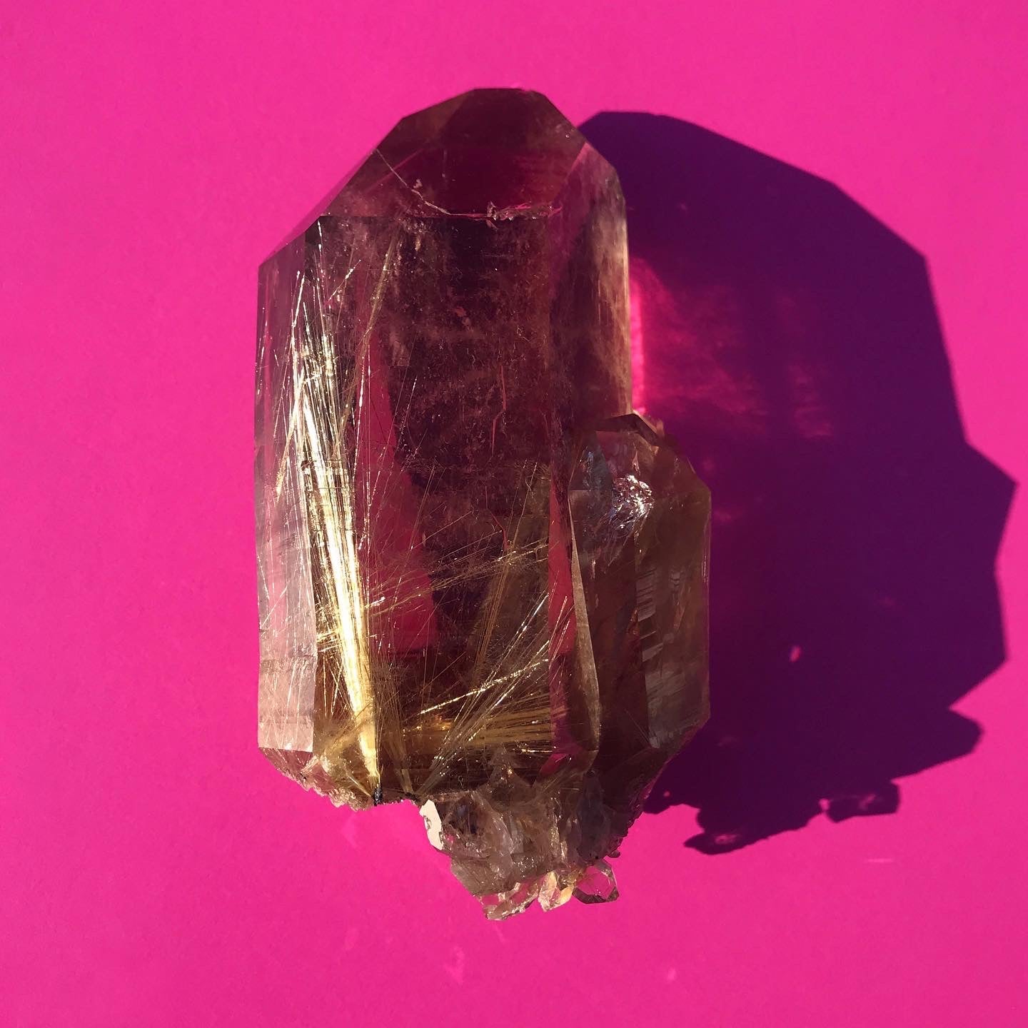 Smoky Rutilated Quartz Natural Crystal Point - Brazil