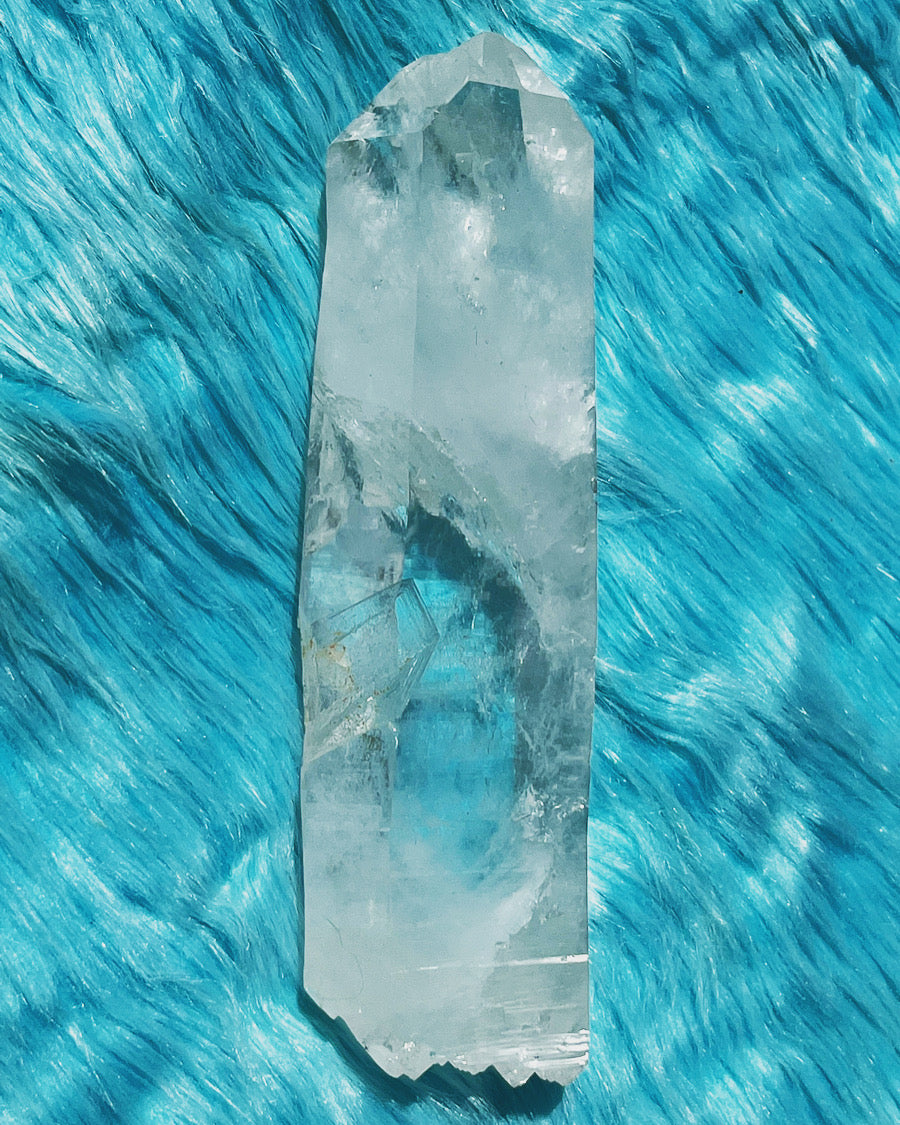 Lemurian Quartz Natural Crystal - Brazil